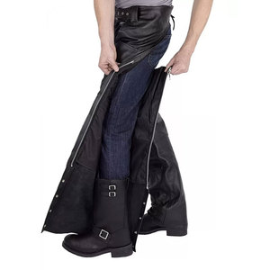 2026 Customized Logo Genuine Leather Horse <b>Riding</b> <b>Chaps</b> for Men High Waist Breathable High Quality Solid Color Wholesale - Product Image 3