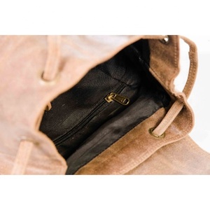 Cowhide Leather <b>Backpack</b> with PC Material Soft and Anti-Theft Multi-Functional Daily Travel Bag with Hair on Cow Print Design - Product Image 3