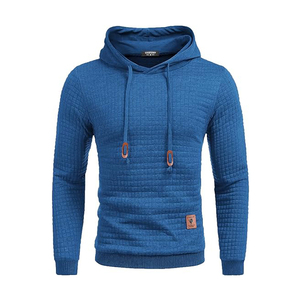Sweat à capuche gaufré d'hiver pour homme, coupe classique, qualité supérieure, disponible en gros - Product Image 1