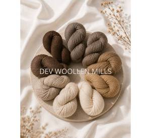 Ensemble de fils de laine bio écologiques à prix d'usine pour le tricot à la main et les tapis – Fils de laine de chameau et gris biodégradables de haute qualité - Product Image 2
