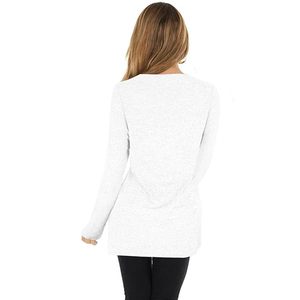 Hot Selling Classic Design Polyester Canvas Chiffon Button Ladies' Casual Long Sleeved T-Shirt <b>Top</b> Winter Print Denim Corduroy - Product Image 1