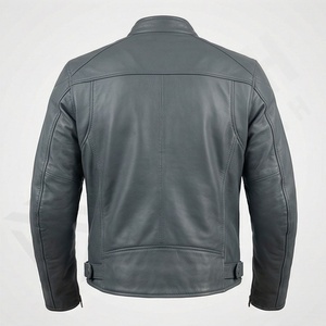 Veste vintage de couleur personnalisée, style rétro, en cuir, pour motards, équipement de protection de haute qualité pour les pilotes professionnels - Product Image 2