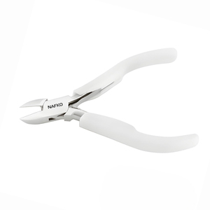 Cortador Lateral de Acero Inoxidable de 120 mm con Mango de Plástico, Mordazas Lisas con Resorte, Color Blanco, para Corte Preciso de Alambres, Fabricación de Joyas, Circlip OEM - Product Image 1