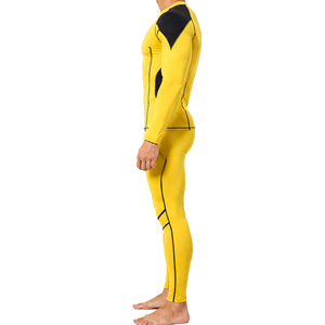 Ensemble de survêtement de compression pour hommes, respirant, extensible, à manches longues, haut et legging, séchage rapide, pour la course, le fitness et l'entraînement, personnalisable - Product Image 2