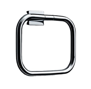 Anneau de serviette chromé porte-serviettes mural pour la maison hôtel Villas salle de bain cuisine anneau d'utilisation suspendu - Product Image 1