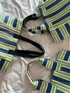 Grands sacs de courses réutilisables en nylon recyclé et PP tissé, écologiques, avec fermeture éclair, impression offset, taille personnalisable, durables - Product Image 2