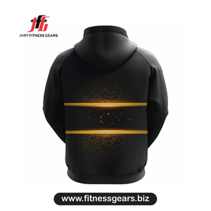 เสื้อสเวตเชิ้ตมีฮู้ดพิมพ์ลายซับลิเมชั่นสำหรับผู้ชาย ลายสีทอง ทรงปกติ สวมใส่สบายๆ สำหรับฤดูใบไม้ร่วง - Product Image 2
