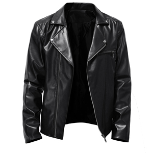 Blouson en cuir pour homme, nouvelle collection hiver, service OEM, design personnalisable avec lettres, best-seller, blouson réversible en tricot pour homme - Product Image 1