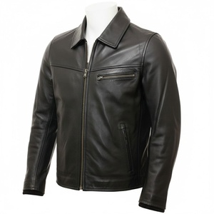 Chaqueta de Cuero Genuino de Alta Calidad para Hombre, Transpirable y Elegante, en Múltiples Diseños y Estilos Clásicos - Product Image 1