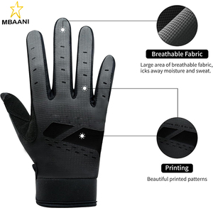 Gants de moto pour hommes - Équipement et accessoires de cyclisme respirants - Réfléchissants, pour le tout-terrain et la randonnée - Product Image 2