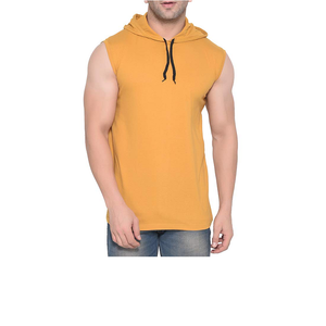 <b>Men's</b> Winter <b>Sleeveless</b> <b>Hoodie</b> Pullover 100% Cotton Breathable Casual Fitness Gym Training - Product Image 3