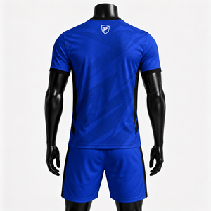 Conjunto de Uniforme de Fútbol para Hombre BIN FATEH, Negro, Rojo y Amarillo, Impresión por Sublimación, Poliéster Transpirable, Talla Adulto, Precio al por Mayor - Product Image 2