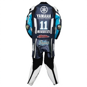 ชุดแข่งรถมอเตอร์ไซค์ Ben Spies MotoCP รุ่น Ramaha 1 ชิ้น ทำจากหนังวัว/หนังจิงโจ้ สำหรับขี่มอเตอร์ไซค์/จั๊มสูท MotoCp/ชุดสำหรับนักขี่มอเตอร์ไซค์ ระดับเกราะป้องกัน 2 - Product Image 2