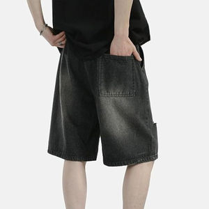 กางเกงยีนส์ขาสั้นผู้ชายที่ดีที่สุด ผ้าฝ้าย 100% แห้งเร็ว ระบายอากาศได้ดี เป็นมิตรกับสิ่งแวดล้อม ดีไซน์ใหม่ทันสมัย หลายสี ไซส์ใหญ่ - Product Image 4