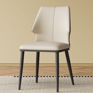 Set di 2 sedie da pranzo moderne grigie e bianche, contemporanee, eleganti e confortevoli per sala da pranzo, cucina, ufficio - Product Image 3