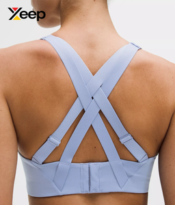 เสื้อชั้นในกีฬาโยคะคุณภาพสูงสำหรับผู้หญิง XEEP รุ่น XC-SB-172 แบบเรียบง่าย ระบายอากาศได้ดี สายปรับได้ แผ่นรองถอดออกได้ รองรับได้ดีเยี่ยม แห้งเร็ว - Product Image 4