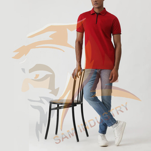 เสื้อโปโลผู้ชายลำลองขายดี พิมพ์โลโก้ตามสั่ง สีพื้น ระบายอากาศ แห้งเร็ว - Product Image 2