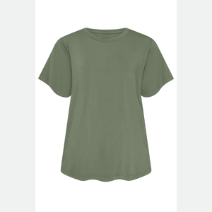 Camiseta de verano para mujer, informal, con cuello redondo, manga corta, a la moda - Product Image 1