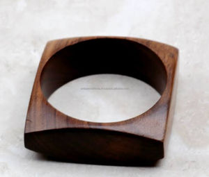 2025 New Arrival Geometric Thick <b>Wooden</b> Creative Fashion Bracelet <b>Wooden</b> Bracelet Ring Bangle at Good Price - Product Image 6
