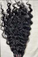 Extensions de cheveux humains bouclés non traités, tissage profond, faites à la main, pour exportateurs en gros