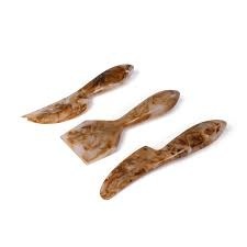 Juego de Cuchillos para Queso Hechos a Mano, Ecológicos y Pulidos, de Resina, Aptos para Lavavajillas y Microondas, Regalo de Boda, Utensilios de Cocina de Alta Gama - Product Image 6