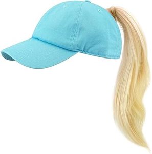 <b>Light</b> Blue 6-Panel Baseball Cap Adjustable Fitted Unisex Casual <b>Hat</b> 100% Cotton Solid Colour Adult Size - Product Image 4