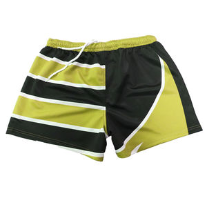 Shorts de rugby et de football pour hommes, personnalisés avec impression par sublimation, style urbain, 100 % polyester, imperméables, respirants, avec poches - Product Image 5