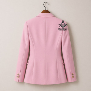 HMR Greek Alpha Kapa Sorority Ready To Ship Organic Cotton Custom <b>Lined</b> Formal Double Trim Blazer Jacket - Product Image 3