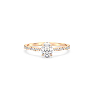 Joyería Fina REYES Precio al por Mayor Anillo de Compromiso de Oro Sólido de 14K con Diamante Cultivado en Laboratorio HPHT CVD para Mujer, Regalo de Cumpleaños - Product Image 2
