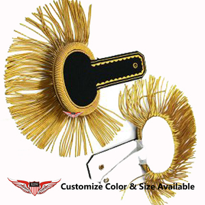 Accesorios de Uniforme Táctico Red Gold Marching Board: Epaulettes de Lujo de Alta Calidad Estilo Napoleón Francés Hechas a Mano - Product Image 4
