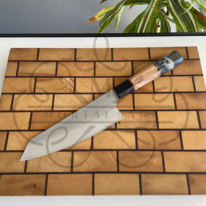 Handmade Chef <b>Knife</b> Stainless Steel Blade Wood Handle Skull Design Novelty <b>Kitchen</b> <b>Knife</b> Right Hand 8-9.9in Matte Finish - Product Image 2