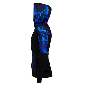 Sweat à capuche d'hiver 100 % polyester de haute qualité, personnalisable, en coton mélangé épais, avec sublimation et broderie - Product Image 4