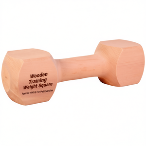 Poids d'entraînement en bois, forme carrée, environ 400 g, pour l'exercice des animaux de compagnie - Product Image 2