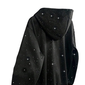 Sweat à capuche pour homme avec strass, manches longues, confortable, élégant, prix abordable, séchage rapide, anti-plis, anti-boulochage - Product Image 3