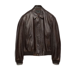 Chaqueta bomber de cuero napa para hombre de alta demanda, chaqueta bomber de piel de cordero de lujo con cremallera, fabricante de artículos de cuero personalizados OEM ODM - Product Image 1