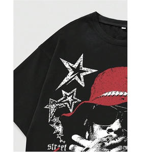 Camiseta de Compresión de Manga Corta para Hombre, 100% Algodón, Tejido Transpirable, Diseño Personalizado Estampado, Cuello Redondo, Corte Holgado, Camisetas de Verano - Product Image 4