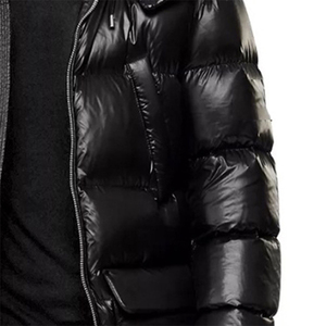 Ventes chaudes 2026 : Doudoune unisexe d'hiver grande taille pour homme, fermeture éclair, couleur unie, prix de gros disponibles - Product Image 3