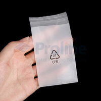 Vente en gros Sacs postaux CPE noir mat à fermeture éclair pour vêtements emballage d'appareils électroniques étanche réutilisable écologique