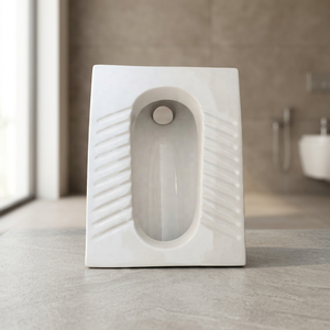 Modern <b>Ceramic</b> Washdown Squatting <b>Pan</b> Toilet WC Floor Mount Sanitary Ware For Urban Metro Bus Bathroom Installation - Product Image 5