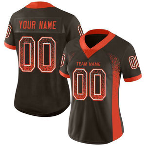 Camiseta de Fútbol Americano Personalizada al por Mayor con Logotipo, Impresa en Alta Calidad, Malla de Poliéster, Servicio OEM ODM, Secado Rápido y Transpirable - Product Image 3