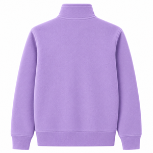 Sweat-shirt polaire à col montant et fermeture éclair intégrale pour homme avec poche avant – Vente en gros - Product Image 6