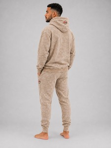 Men's Retro Acid Wash Tracksuit Pullover <b>Hoodie</b> with Drawstring Jogger Pants Urban Fashion Gym Running Outfit Premium - Product Image 5