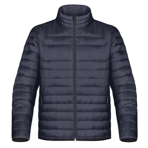 Mens Canvas Solid <b>Lightweight</b> <b>Puffer</b> <b>Jacket</b> Windproof Water Repellent Stand Zip Quilted Bomber Outerwear for Winter Commuting - Product Image 1
