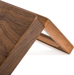 Luxury Solid Walnut Wood Ring Box with Glass Window - Ring <b>case</b> Jewelry Tray Jewelry Organizer for Rings, Studs & <b>Earrings</b> - Product Image 2