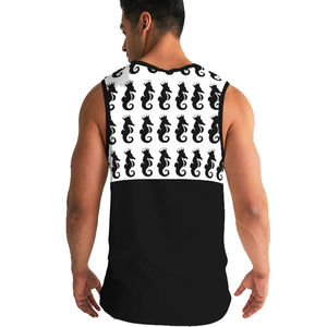 Chaleco negro personalizado para hombre, 100% algodón, cuello en U, camisetas sin mangas para serigrafía con la mejor calidad a bajo precio, servicios OEM, camiseta sin mangas para hombre - Product Image 4