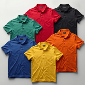 Grade A Men’s Polo and T-Shirts Premium Cotton Short Sleeve High Quality Bulk Apparel with OEM ODM Customization - Product Image 2