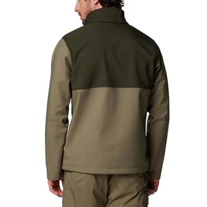 Custom Men's Windbreaker Jacket Plus Size Waterproof Windproof Breathable <b>Canvas</b> Hooded Collar Front Windbreaker Jacket - Product Image 2