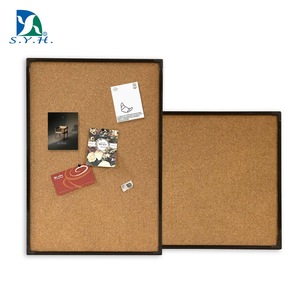 Tablero de Corcho con Marco de Aluminio y Superficie Adhesiva para Notas, Fotos y Exhibiciones - Product Image 1