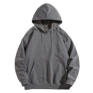 Sudadera con capucha de invierno de lana de punto de peso pesado de talla grande Jersey personalizable bordado cuello redondo patrón sólido de gran tamaño 2025 - Product Image 4