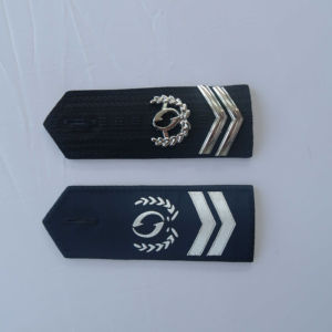 Epaulettes de hombro lisas, doradas, con orificio para botón y cordones, para uniforme - Product Image 5